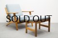 Hans.J.Wegner GE290 Easy Chair Oak & Footstool