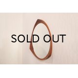 Teak Round Mirror