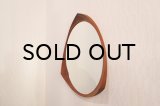 Teak Round Mirror
