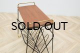 Iron Magazine rack with Side Table