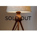 Teak 3Legs Desk Lamp