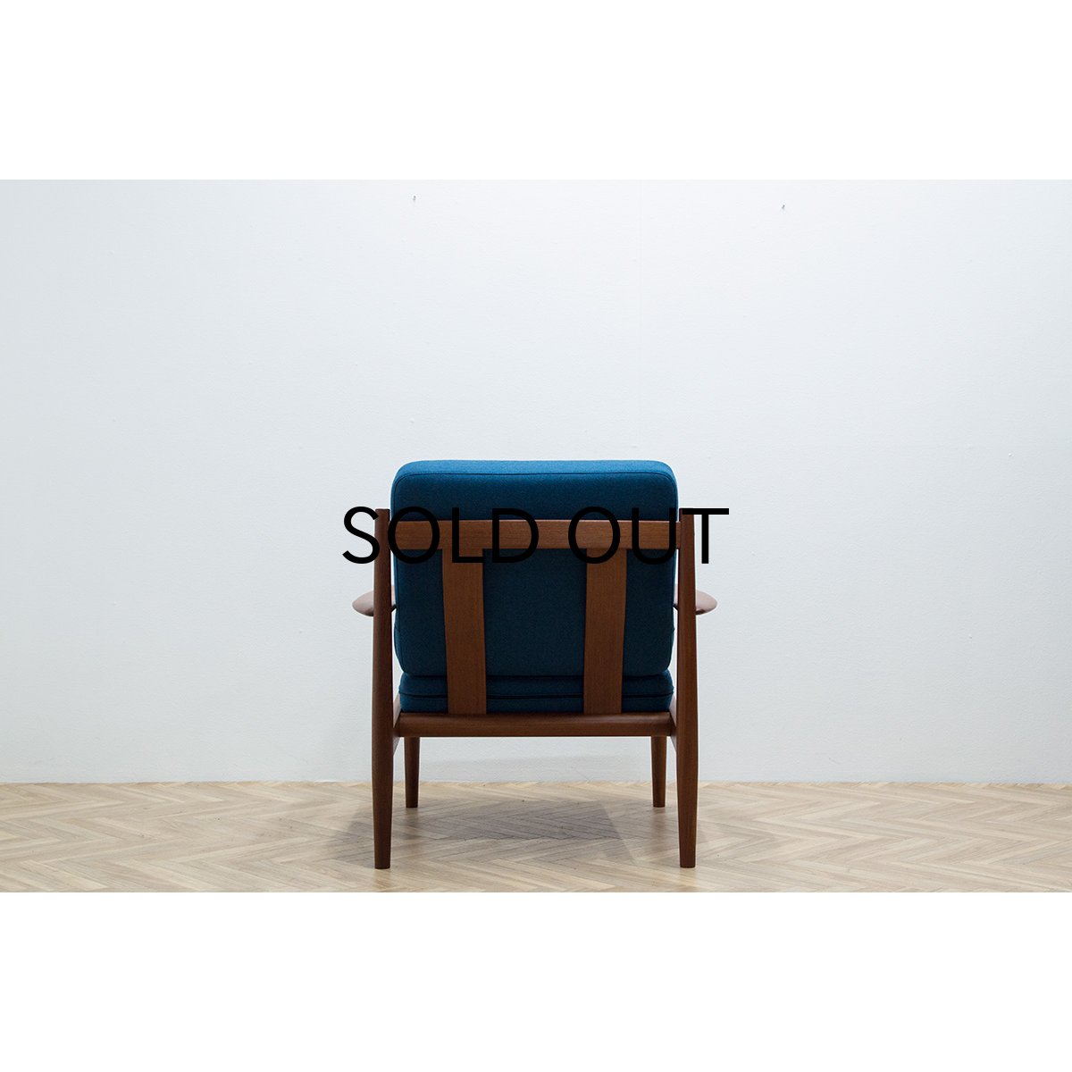 Grete Jalk Easy Chair Model 118 Blue 2 - ギルド ヴィンテージ 