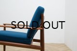 Grete Jalk Easy Chair Model 118 Blue 1