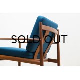 Grete Jalk Easy Chair Model 118 Blue 2