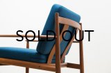 Grete Jalk Easy Chair Model 118 Blue 2