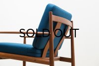 Grete Jalk Easy Chair Model 118 Blue 2