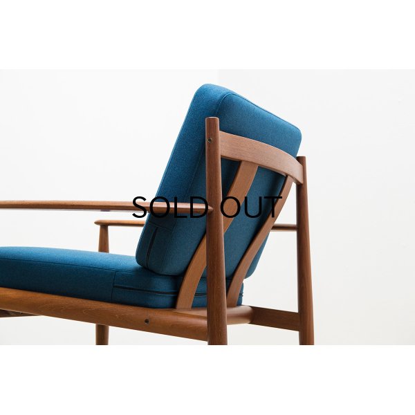 画像1: Grete Jalk Easy Chair Model 118 Blue 2