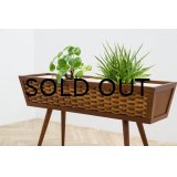 Teak , Rattan Planter