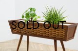 Teak , Rattan Planter