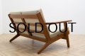 Hans.J.Wegner GE290-2P Teak「張替え前、お好きな生地をお選び頂けます」
