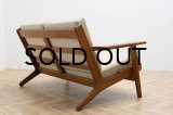 Hans.J.Wegner GE290-2P Teak「張替え前、お好きな生地をお選び頂けます」