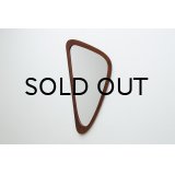 Teak Triangle Mirror
