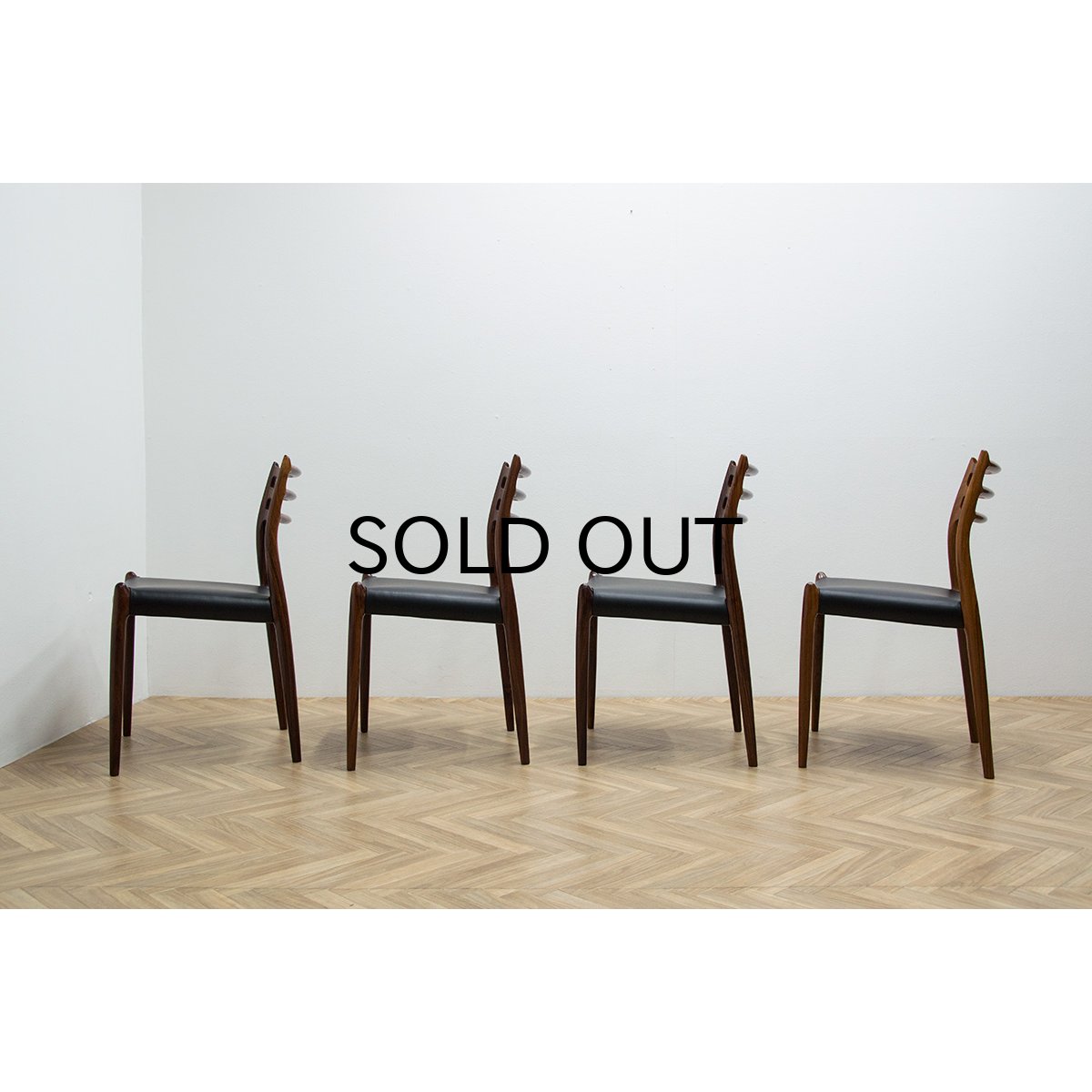 Niels.O.Moller No.78 Rosewood Dining Chair 4脚セット販売（銀座店