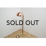 Mahogany , Brass & Copper Floor Lamp