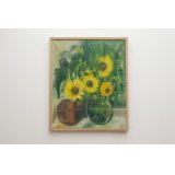 Grethe Ammundsen Oil on canvas "Flower"（銀座店）