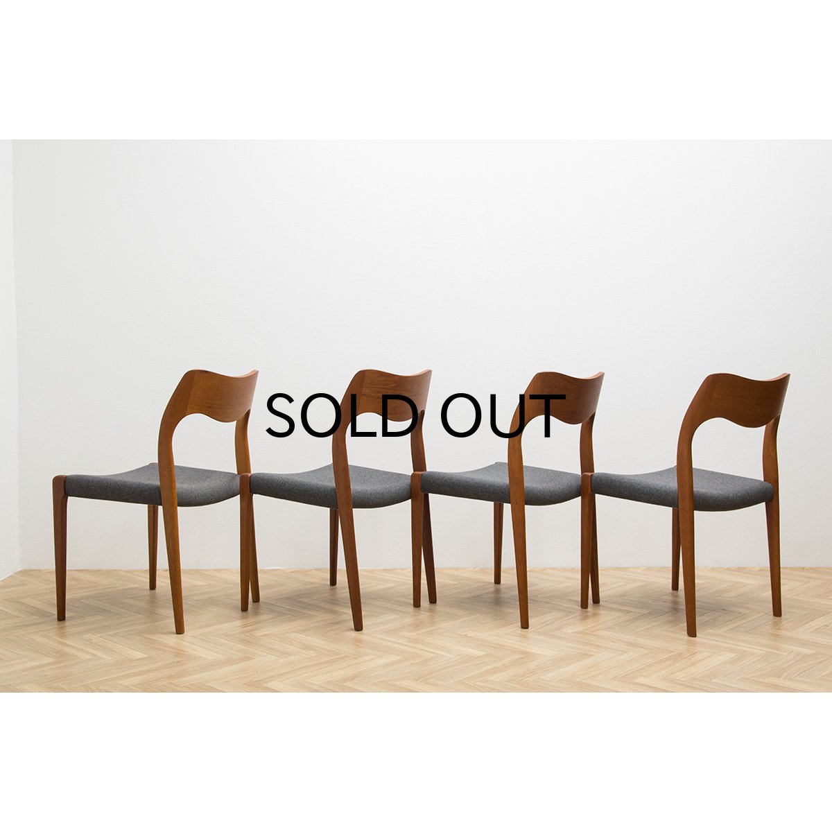 Niels.O.Moller No.71 Teak Dining Chair 4脚セット販売 - ギルド 