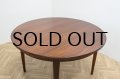 Omann Jun Model 55 Rosewood Round Dining Table