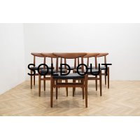 Hans.J.Wegner Teak W2 Dining Chair 6脚セット販売（銀座店）