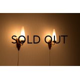 1950's Wall Lamp Teak & Brass（Pair）