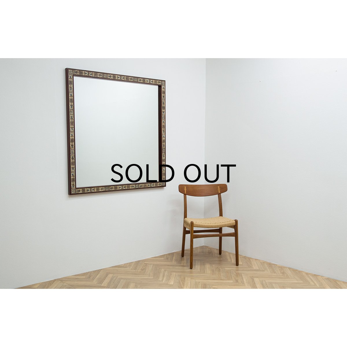 鏡 akkoy Haslev & Royal Copenhagen Baca Tile Mirror - ギルド