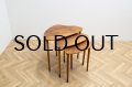 Walnut Kidney Shape Nest Table
