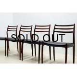 Niels.O.Moller No.78 Rosewood Dining Chair 4脚セット販売（銀座店）