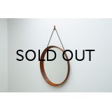 Solid Teak Round Mirror