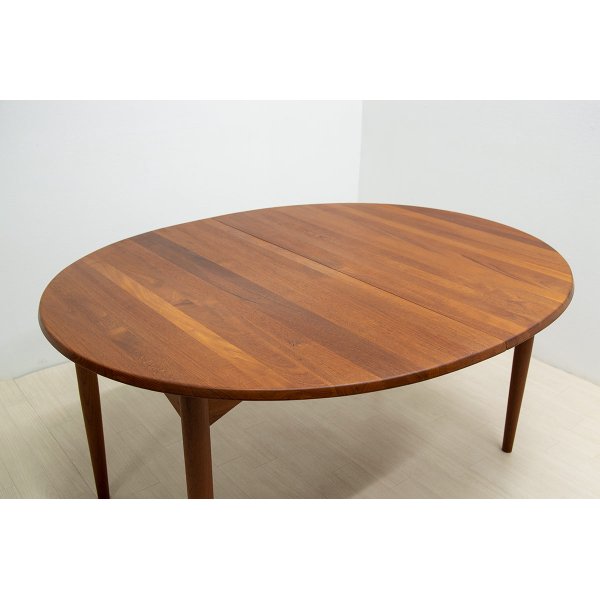 画像1: Solid Teak Oval Dining Table