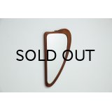 Teak Kidney Shape Mirror