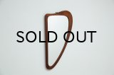 Teak Kidney Shape Mirror