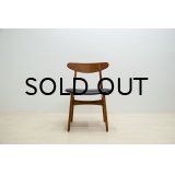 Hans.J.Wegner CH-30 Teak , Oak / Black Leather