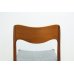 画像12: Niels.O.Moller No.71 Teak Dining Chair 4脚セット販売 (12)