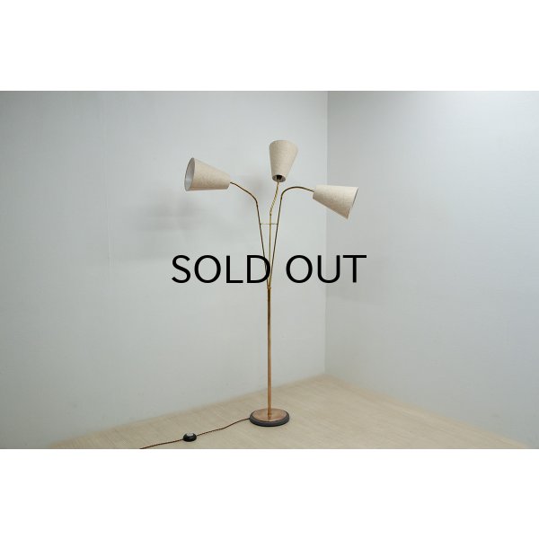 画像5: 3neck Brass Floor Lamp