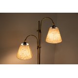 Brass Double Floor Lamp