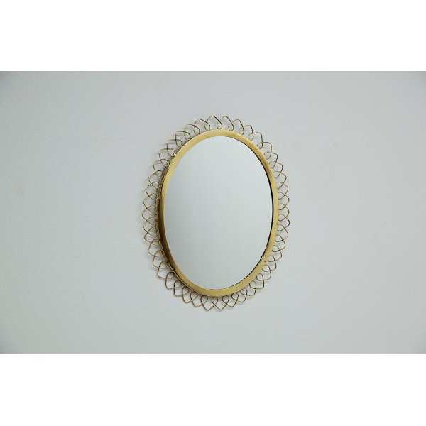 画像2: Brass Oval Mirror
