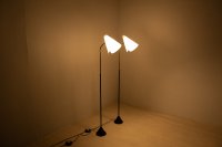 1950's Acrylic shade & Metal Floor Lamp（Pair）