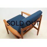 Grete Jalk Easy Chair Model 118 / Navy-01