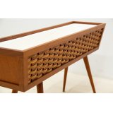 Teak Rattan Planter 