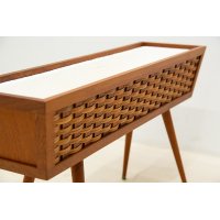 Teak Rattan Planter 