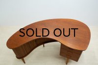 1950's Teak Kidney Desk