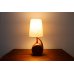 画像1: Teak Desk Lamp with Clock（銀座店） (1)