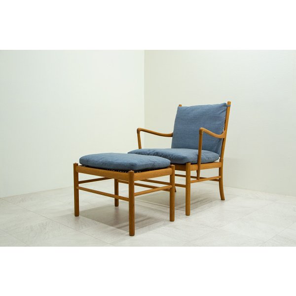 画像1: Ole Wanscher Colonial Chair & Ottoman Oak / PJ149（銀座店）