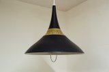 1950's Black & Brass Pendant Lamp