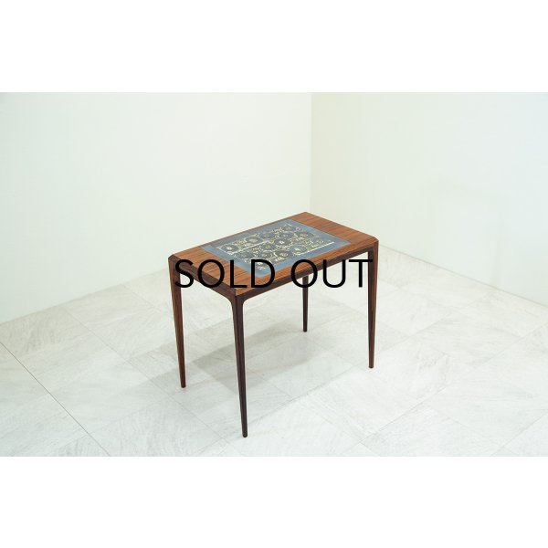 画像1: Johannes Andersen & Royal Copenhagen Tiletop Side Table / Rosewood / Baca（銀座店）