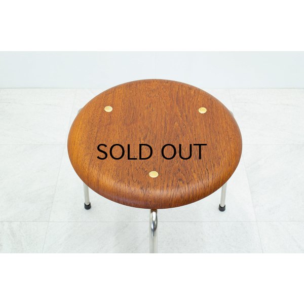 画像1: Arne Jacobsen Dot Stool Teak 3legs（銀座店）