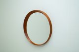 Teak Solid Round Mirror