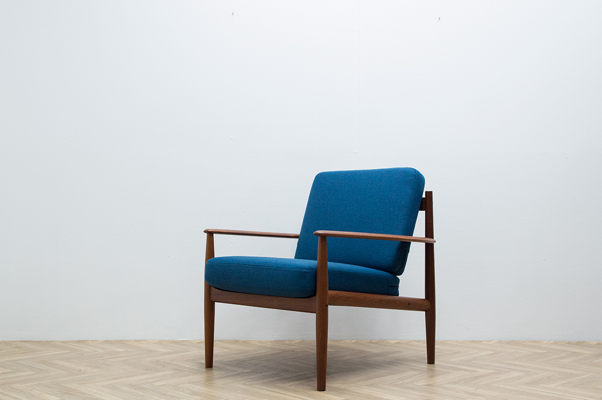 Grete Jalk Easy Chair Model  Blue 2   ギルド ヴィンテージ