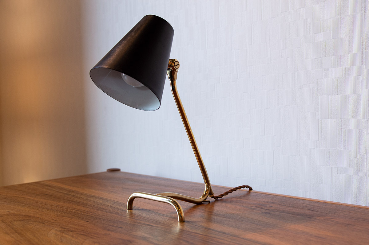Iron & Brass Desk Lamp 1950's（銀座店）