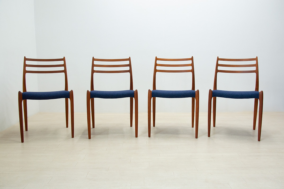 Niels.O.Moller No.78 Teak Dining Chair（4set）